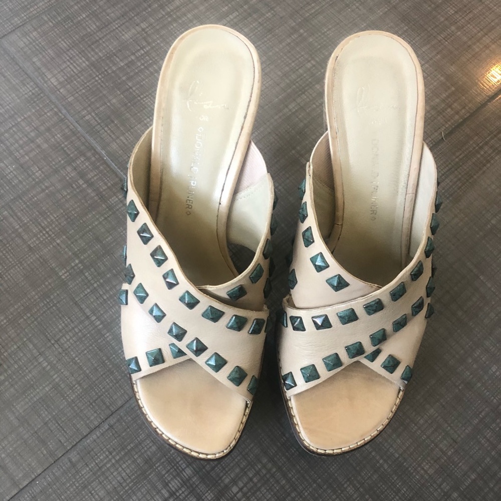 Donald J Pliner studded sandals